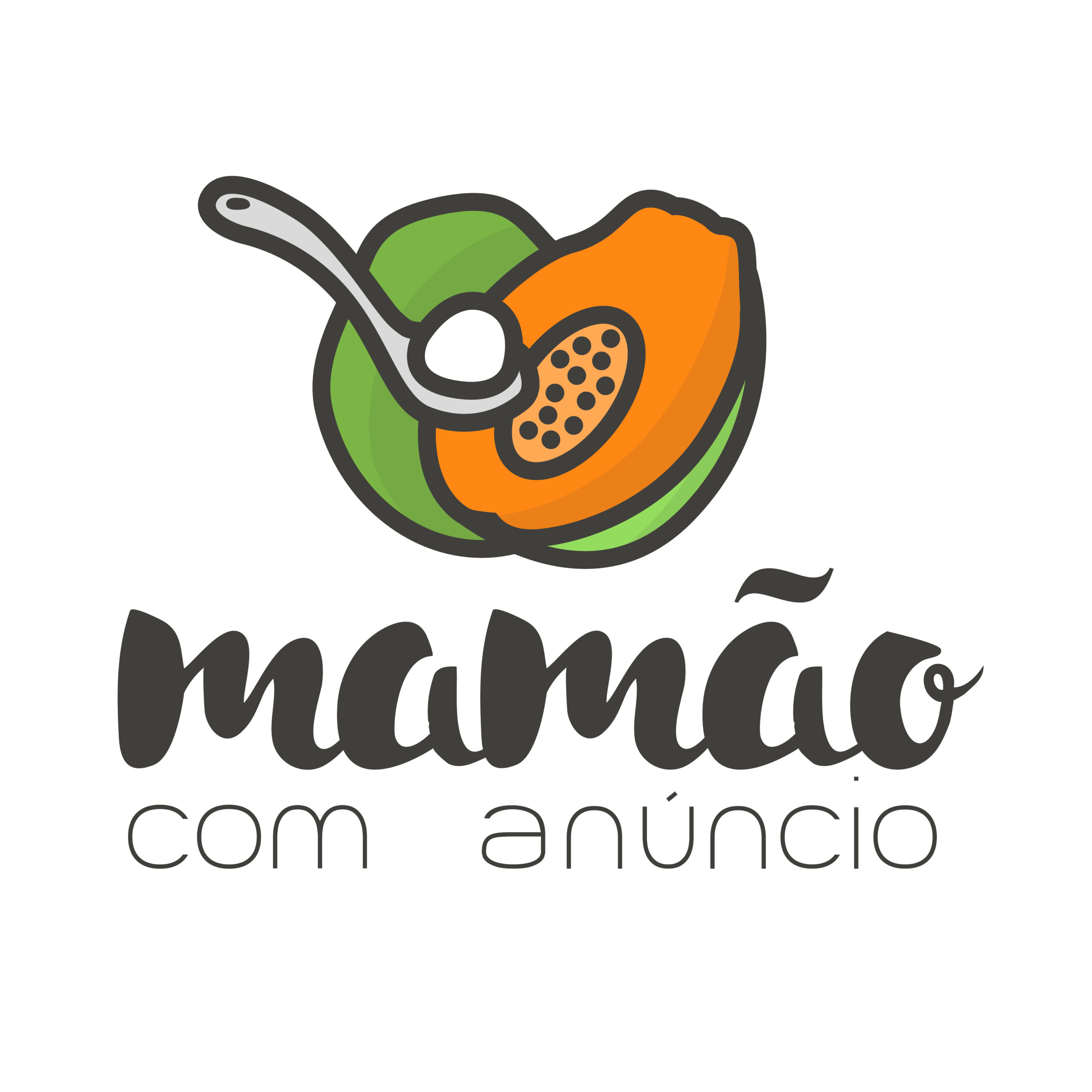 Mamão com Anúncio